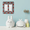 Ladybugs & Gingham Rocker Light Switch Covers - Double - IN CONTEXT