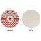 Ladybugs & Gingham Round Linen Placemats - APPROVAL (single sided)