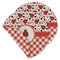 Ladybugs & Gingham Round Linen Placemats - MAIN (Double-Sided)