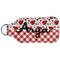 Ladybugs & Gingham Sanitizer Holder Keychain - Large (Back)