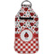 Ladybugs & Gingham Sanitizer Holder Keychain - Large (Front)