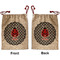Ladybugs & Gingham Santa Sack - Front & Back (Personalized)