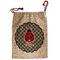 Ladybugs & Gingham Santa Sack - Front (Personalized)