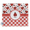 Ladybugs & Gingham Security Blanket - Front View