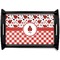 Ladybugs & Gingham Wooden Tray (Personalized)
