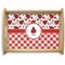Ladybugs & Gingham Natural Wooden Tray - Large (Personalized)