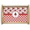 Ladybugs & Gingham Serving Tray Wood Small - Main