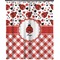 Ladybugs & Gingham Extra Long Shower Curtain - 70"x84" (Personalized)