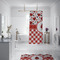 Ladybugs & Gingham Shower Curtain - Custom Size