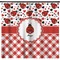 Ladybugs & Gingham Shower Curtain - Custom Size (Personalized)