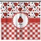 Ladybugs & Gingham Shower Curtain (Personalized)