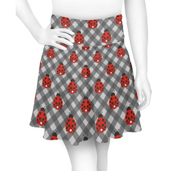 Ladybugs & Gingham Skater Skirt - Medium (Personalized)