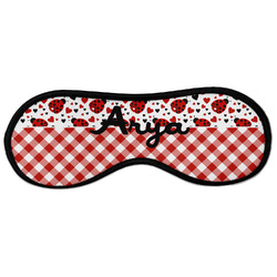 Ladybugs & Gingham Sleeping Eye Masks - Large (Personalized)