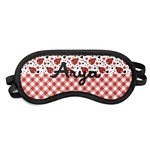 Ladybugs & Gingham Sleeping Eye Mask - Small (Personalized)