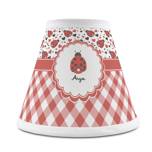 Custom Ladybugs & Gingham Chandelier Lamp Shade (Personalized)