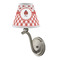 Ladybugs & Gingham Small Chandelier Lamp - LIFESTYLE (on wall lamp)