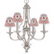 Ladybugs & Gingham Small Chandelier Shade - LIFESTYLE (on chandelier)