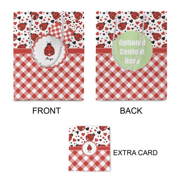 Ladybugs & Gingham Small Gift Bag - Approval