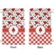 Ladybugs & Gingham Small Laundry Bag - Front & Back View