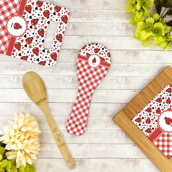 Ladybugs & Gingham Spoon Rest Trivet - LIFESTYLE