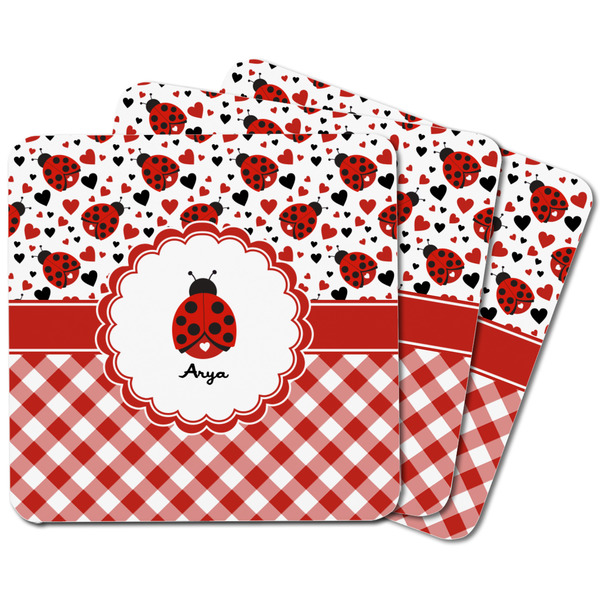 Ladybugs & Gingham Square Fridge Magnet - MAIN
