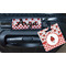 Ladybugs & Gingham Square Luggage Tag & Handle Wrap - In Context
