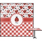 Ladybugs & Gingham Square Table Top - 30" (Personalized)