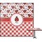Ladybugs & Gingham Square Table Top