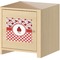 Ladybugs & Gingham Square Wall Decal on Wooden Cabinet