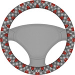Ladybugs & Gingham Steering Wheel Cover (Personalized)