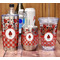 Ladybugs & Gingham Stemless Wine Tumbler - Full Print - In Context