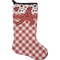 Ladybugs & Gingham Holiday Stocking - Single-Sided - Neoprene (Personalized)