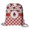 Ladybugs & Gingham Drawstring Backpack