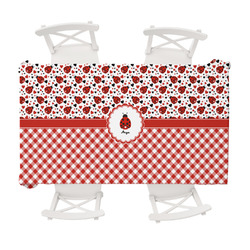 Ladybugs & Gingham Tablecloth - 58"x102" (Personalized)