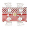 Ladybugs & Gingham Tablecloths (58"x102") - TOP VIEW