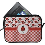 Ladybugs & Gingham Tablet Case / Sleeve (Personalized)