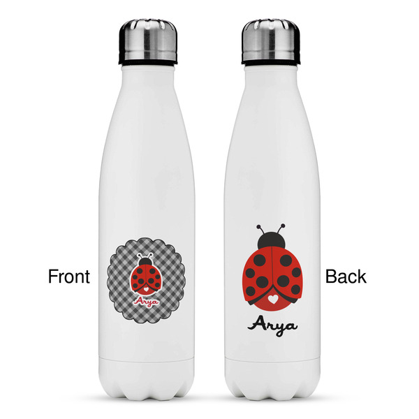 Ladybugs & Gingham Tapered Water Bottle - Apvl