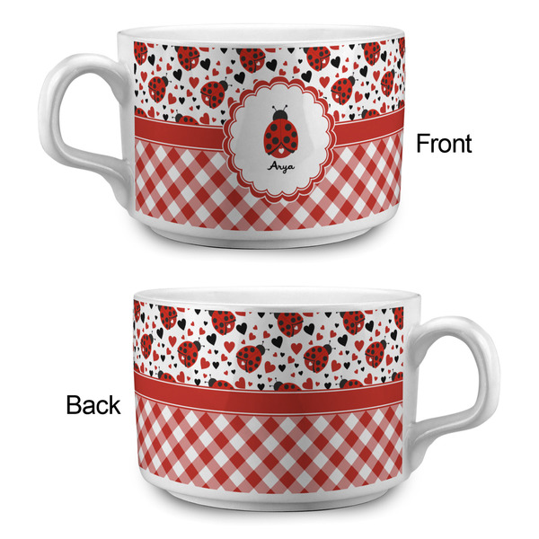 Ladybugs & Gingham Tea Cup - Single Apvl