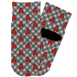 Ladybugs & Gingham Toddler Ankle Socks