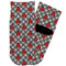 Ladybugs & Gingham Toddler Ankle Socks - Single Pair - Front and Back
