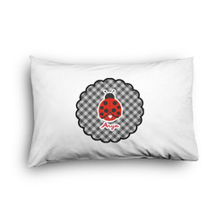 Ladybugs & Gingham Pillow Case - Toddler - Graphic (Personalized)