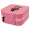 Ladybugs & Gingham Travel Jewelry Boxes - Leather - Pink - View from Rear
