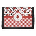 Ladybugs & Gingham Trifold Wallet (Personalized)