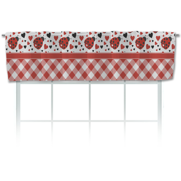 Custom Ladybugs & Gingham Valance