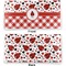 Ladybugs & Gingham Vinyl Check Book Cover - Front and Back