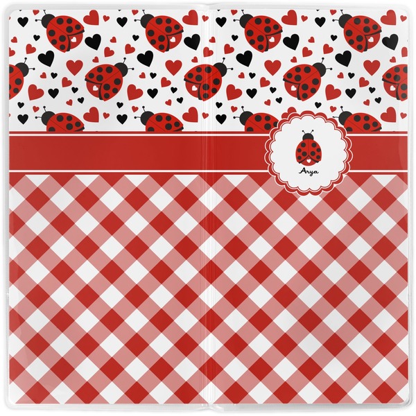 Ladybugs & Gingham Vinyl Document Wallet - Apvl