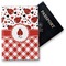 Ladybugs & Gingham Vinyl Passport Holder (Personalized)