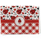 Ladybugs & Gingham Kitchen Towel - Waffle Weave (Personalized)