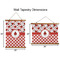 Ladybugs & Gingham Wall Hanging Tapestries - Parent/Sizing