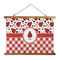 Ladybugs & Gingham Wall Hanging Tapestry - Wide (Personalized)